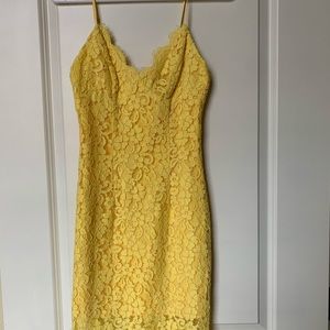 ASOS Yellow Lace Dress